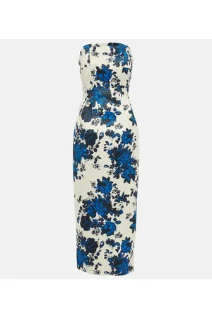 EMILIA WICKSTEAD Yulie floral taffeta midi dress
