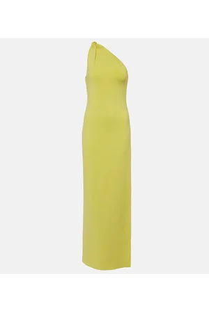GALVAN Persephone one-shoulder maxi dress