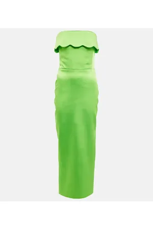 Rasario Strapless satin gown