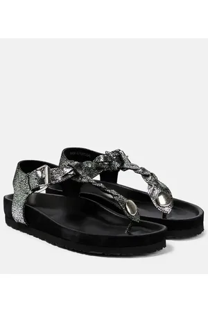 Isabel Marant Brook metallic leather sandals