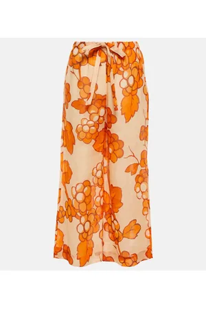Etro Printed ramie pants