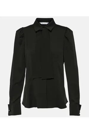 Max Mara Paraggi tie-neck silk blouse