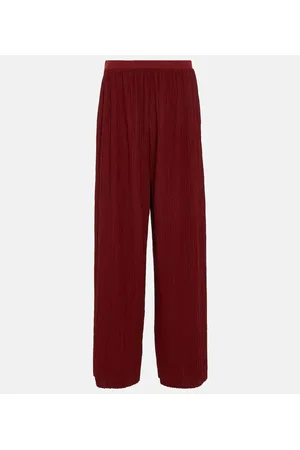 Alfonsa jersey wide-leg pants