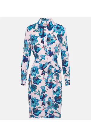 Diane von Furstenberg Prita floral-print shirt minidress