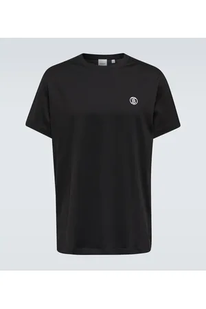 Burberry Embroidered logo cotton T-shirt