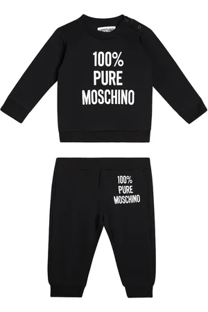 Moschino Baby printed cotton jersey tracksuit