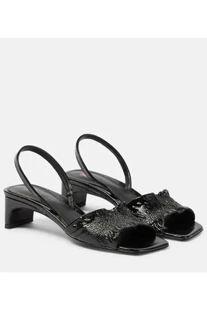 Totême The Gathered Scoop-Heel leather sandals