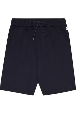 Il gufo Drawstring cotton track shorts