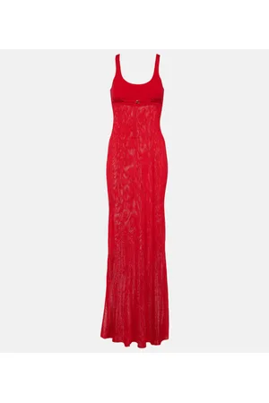 Jacquemus La Robe Maille Oranger maxi dress