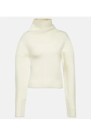 The Row Enoch asymmetric wool turtleneck sweater