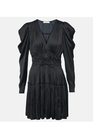 ULLA JOHNSON Lu draped satin minidress