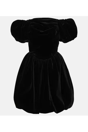 Simone Rocha Off-shoulder velvet mini dress