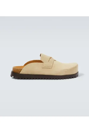 VERSACE Medusa suede clogs