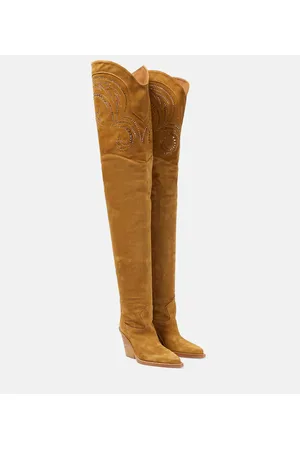 PARIS TEXAS Holly Dakota suede over-the-knee boots