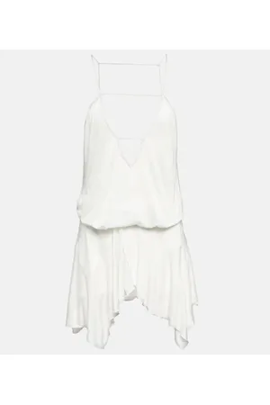 Isabel Marant Felicia asymmetric jersey minidress