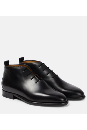The Row Grant leather lace-up boots