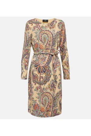 Etro Paisley belted minidress