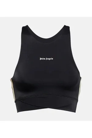 Palm Angels Logo jersey sports bra