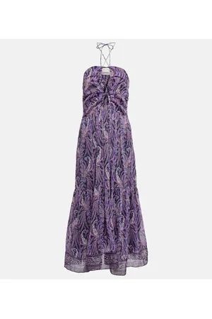 Isabel Marant Birona cotton and silk midi dress