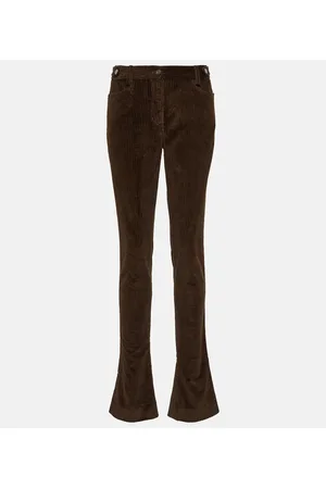 Dolce & Gabbana Low-rise corduroy flared pants