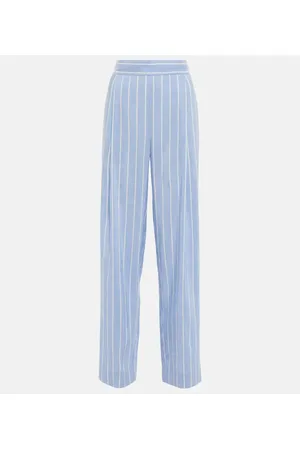 Vince Striped high-rise wide-leg pants