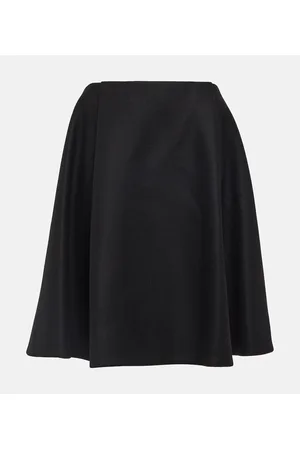 Khaite Farla wool-blend midi skirt