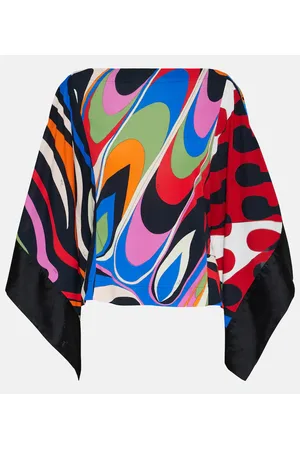 Puccini Patchwork draped blouse