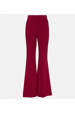 Elie saab High-rise crÃªpe flared pants