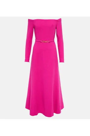 GABRIELA HEARST Carole off-shoulder wool gown