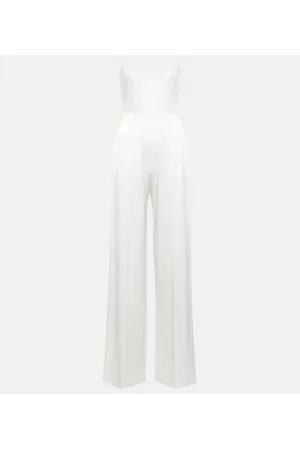 ALEX PERRY Bridal Slaine satin-crÃªpe jumpsuit