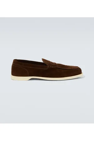 JOHN LOBB Pace suede loafers