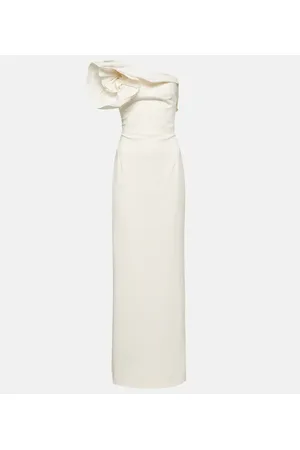 Safiyaa Bridal Briannie crÃªpe and faille gown