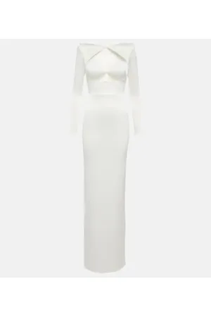 ALEX PERRY Cohan satin-crÃªpe cutout gown