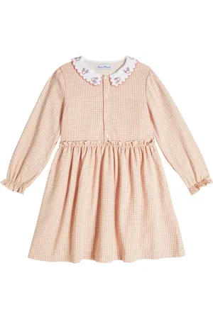 Tartine Et Chocolat Smocked checked dress