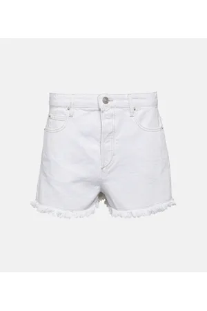 Isabel Marant Lesia mid-rise denim shorts