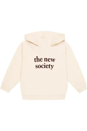 The New Society Logo cotton hoodie