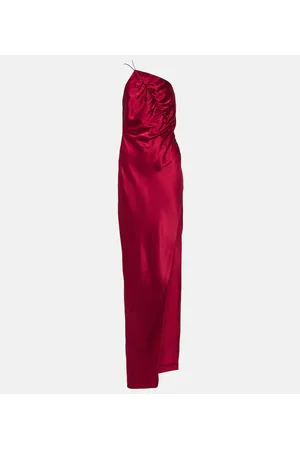 The Sei One-shoulder silk charmeuse gown