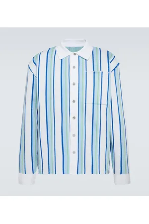 Jacquemus La Chemise Maille Polo striped shirt