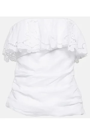 Isabel Marant Kesha embroidered ramie top