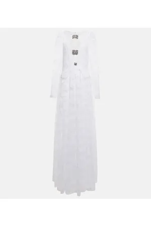 Christopher Kane Embellished cutout lace gown