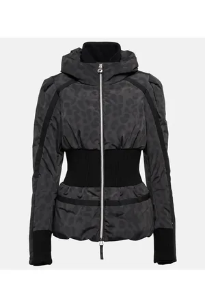 JET SET Raffaella leopard-print ski jacket
