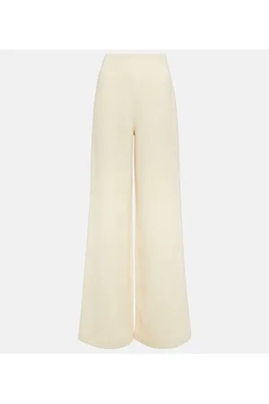 Loro Piana Wool and cotton corduroy wide-leg pants
