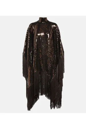 ‎Taller Marmo‎ Fringed-trimmed sequined minidress