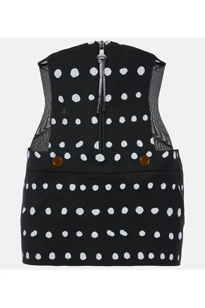 Vivienne Westwood Foam polka-dot virgin wool miniskirt