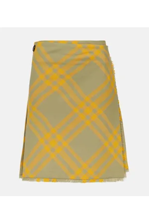 Burberry Check wool-blend kilt