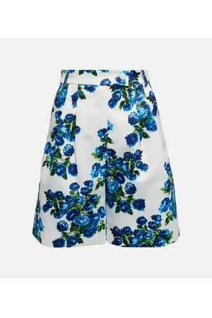 EMILIA WICKSTEAD Elliotta floral high-rise shorts