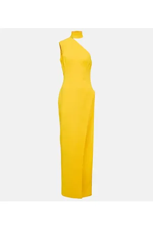 Monot MÃ´not Asymmetric crÃªpe maxi dress