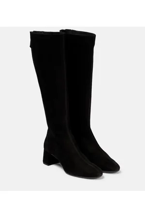Aquazzura Saint Honore suede knee-high boots