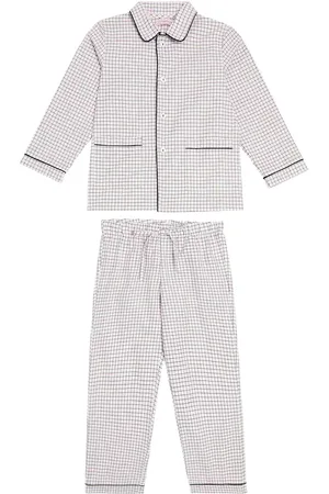 La Coqueta Romera checked cotton pajamas