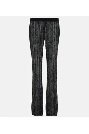 PETAR PETROV Giulio rIbbed-knit flared pants
